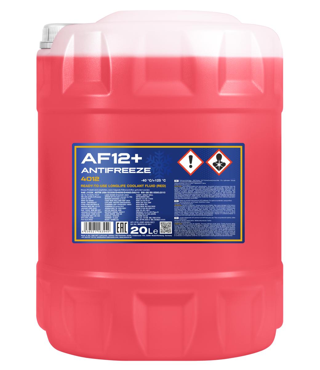 MANNOL Antifreeze AF12+ (-40) Longlife