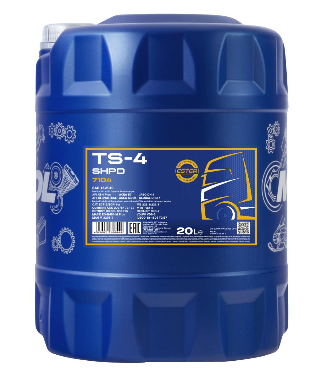 MANNOL TS-4 SHPD 15W-40 Extra