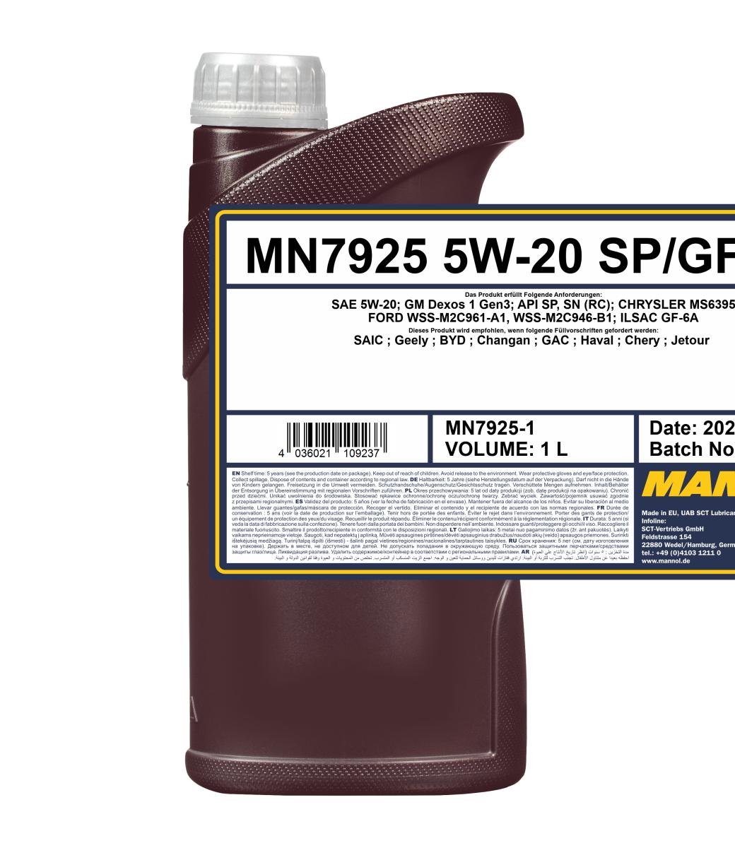 MANNOL for Chinese Cars 5W-20